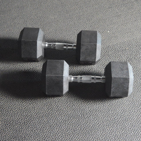 Rubber Encased Hex Dumbell (Single)